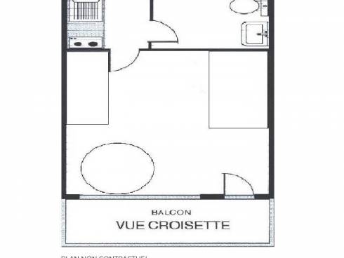 Studio Les Menuires La Croisette - Les Menuires ARAVIS